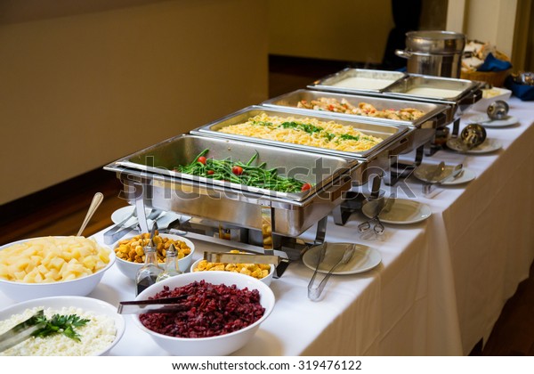 Wedding Food Buffet Style Dinner Reception Stock Photo Edit Now