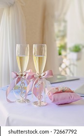 Wedding Glasses With Champagne