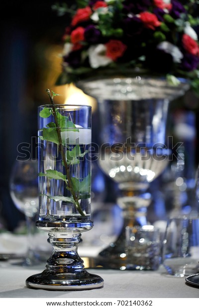 Wedding Guest Dining Table Decorations Wedding Stock Photo Edit