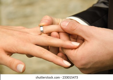 Wedding - holding hands