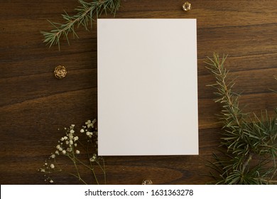 Wedding Invitation Mock-Up Photo 5x7 - Powered by Shutterstock