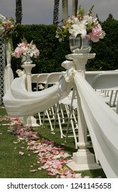 Wedding Outdoor Wedding Reception Venue Set Up With White Chair