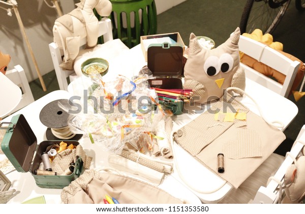 Wedding Party Dinner Table Decoration Activities Stock Photo Edit