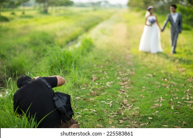 Wedding Photographer In Action