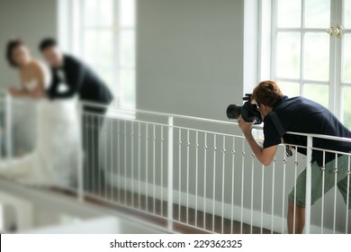 Wedding Photographer In Action