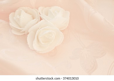 Wedding Pink Background White Flowers Stock Photo (Edit Now) 374013010