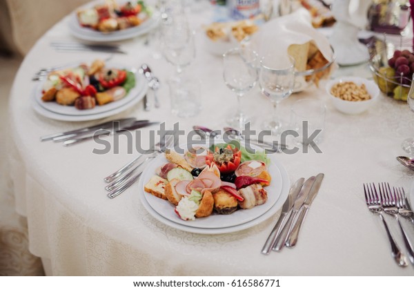 Wedding Reception Appetizer Stock Photo Edit Now 616586771