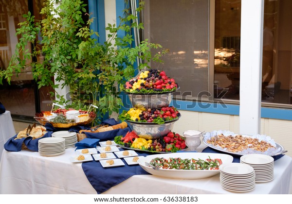 Wedding Reception Buffet Food Stock Photo Edit Now 636338183