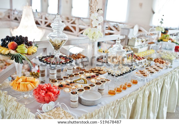 Wedding Reception Different Sweets Fruits Stock Photo Edit Now