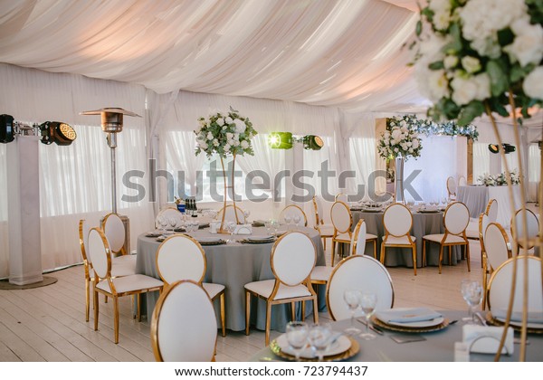 Wedding Reception Grey Wedding Decor Decor Royalty Free