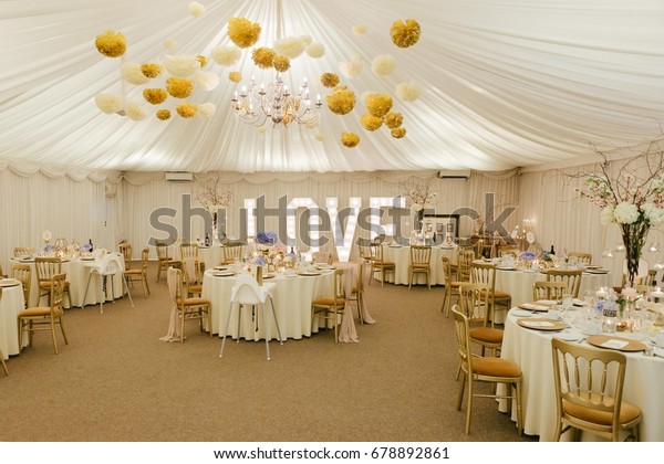 Wedding Reception Marquee Wedding Stock Photo Edit Now 678892861