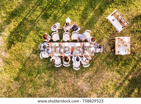 Similar – Image, Stock Photo View into the backyard