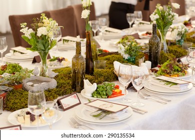 Wedding Reception.  Rustic . 