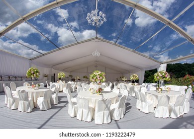 wedding reception setup