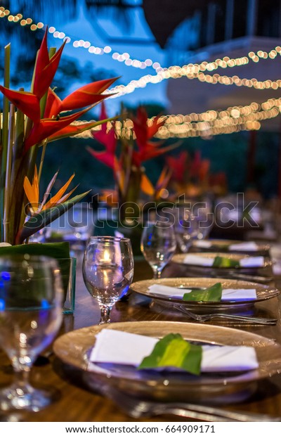 table lights wedding