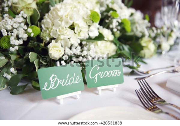 Wedding Reception Table Center Piece Flower Stock Photo Edit Now