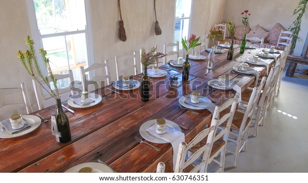 Wedding Reception Table Set Decor Elgin Stock Photo Edit Now