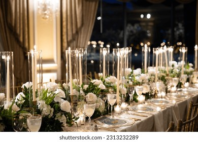 Wedding Reception Tableware Candles Luxurious Rose Ceremony Event Events Flower Flowers Tent Bud Vases Candle Dinner Silverware Date Romantic Garden Hanging Aster Lisianthus Fireplace Evening Love