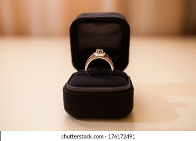 Wedding Ring In Black Box