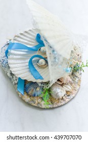 Wedding ring in a shell shell rings wedding