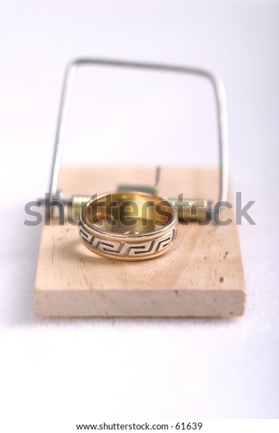 Wedding Ring Trap Stock Photo Edit Now