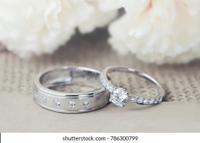wedding rings, Engagement rings, jewelry,Wedding rings on background - Shutterstock ID 786300799