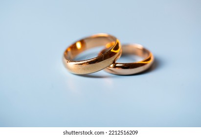 Wedding Rings. Gift. Card. Love Concept. Wedding Day. Ring. Photo. Background. 