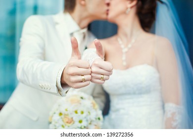 Wedding Rings, Hand In The Wedding Photo