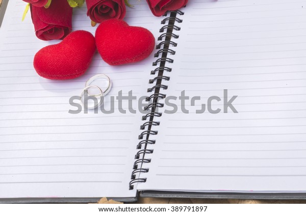 Wedding Rings Heart Shape On White Stock Photo Edit Now 389791897
