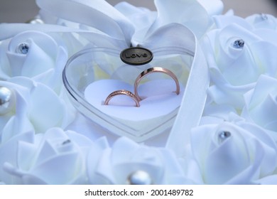 Wedding rings symbol love family. High quality photo. Selective focus - Shutterstock ID 2001489782