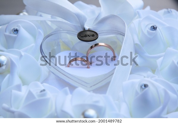 Wedding rings symbol love family. High quality\
photo. Selective focus
