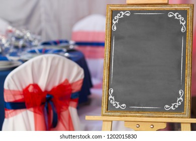 Wedding Seating Chart, Empty Chalk Board