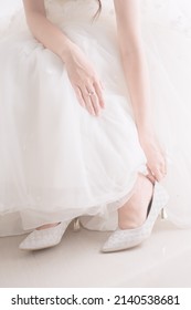 Wedding Session By Touching Shoes