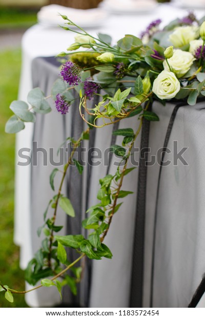 Wedding Set Table Decoration Wedding Ceremony Stock Photo Edit