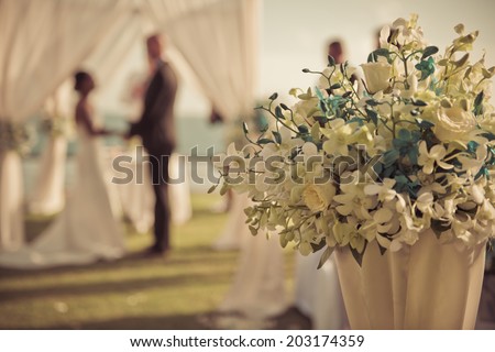Wedding setting
