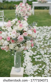 Wedding setup on the beach