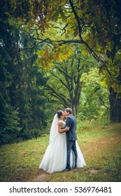 Wedding Shot Of Bride And Groom