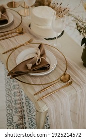 Wedding Table Decor Gold Cutlery