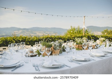 wedding table decoration setting dining
