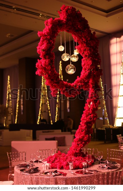 Wedding Table Dinner Restaurant Decoration Stock Photo Edit Now