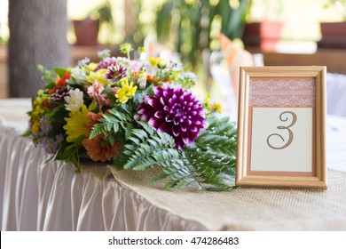 Wedding Table Number