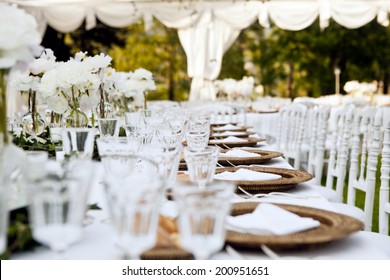 Wedding Table Ready For Dinner