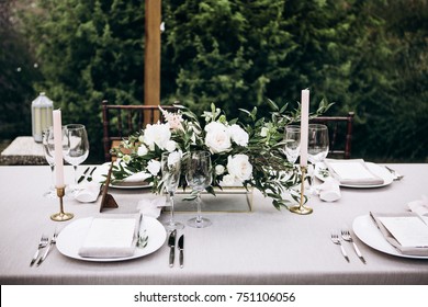 Wedding Table In Rustic Style