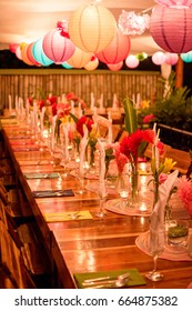 Wedding Table Setup