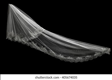 Bridal Veil Isolated On Black Background Images Stock Photos Vectors Shutterstock