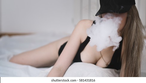 Naked Girls Smoking Marijuana