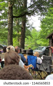 At A Weekend Church Retreat, The Congregation Gathers To Hear God's Word; Rockingham County, VA, USA