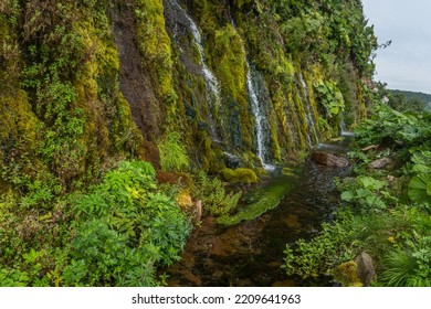 Weeping Rocks On The Iturup Island.