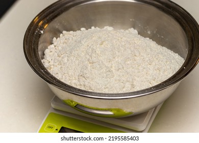 Weigh The Flour On The Scale