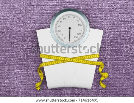 Weight scale.
